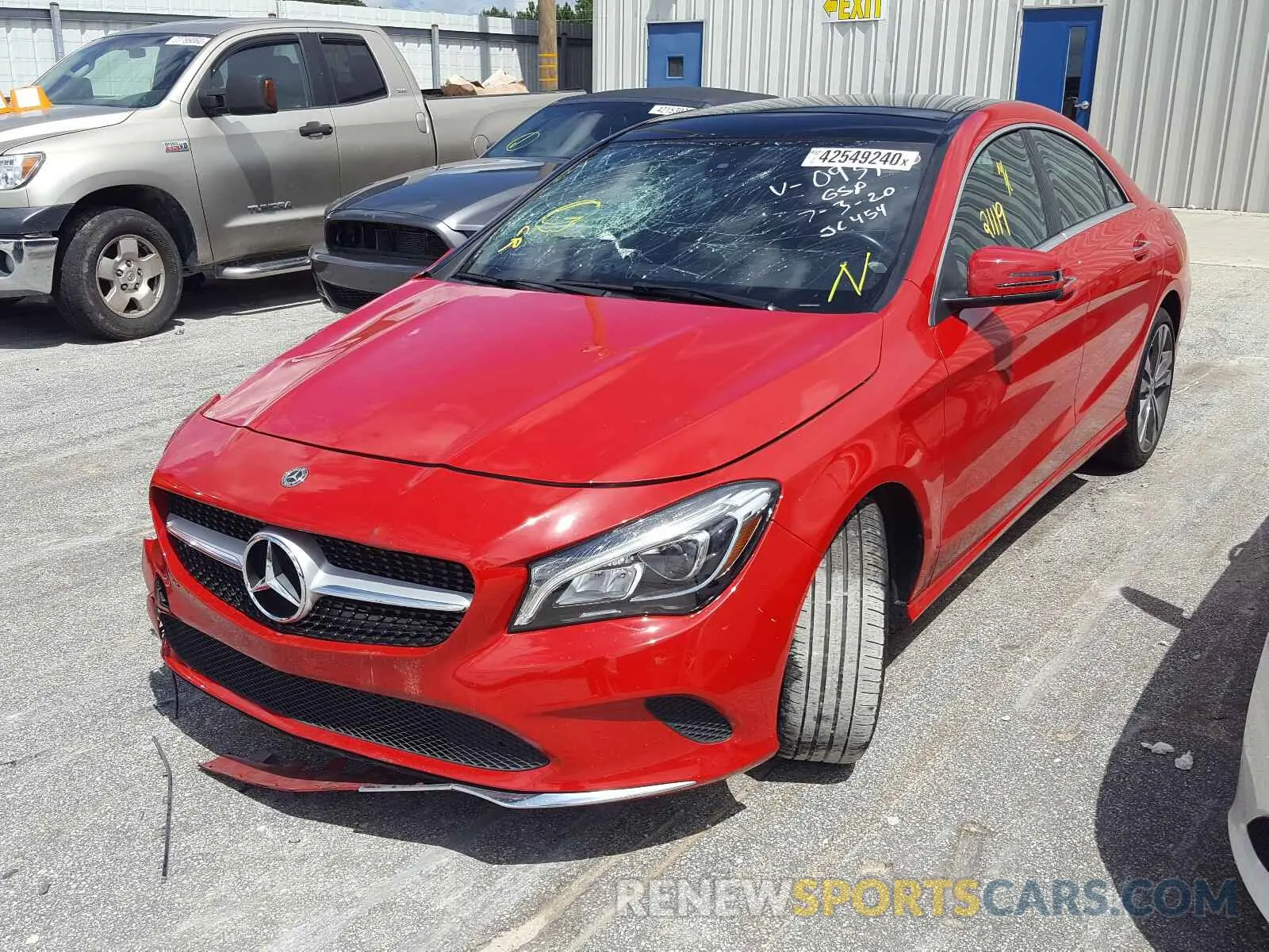 2 Photograph of a damaged car WDDSJ4EB4KN750939 MERCEDES-BENZ C CLASS 2019