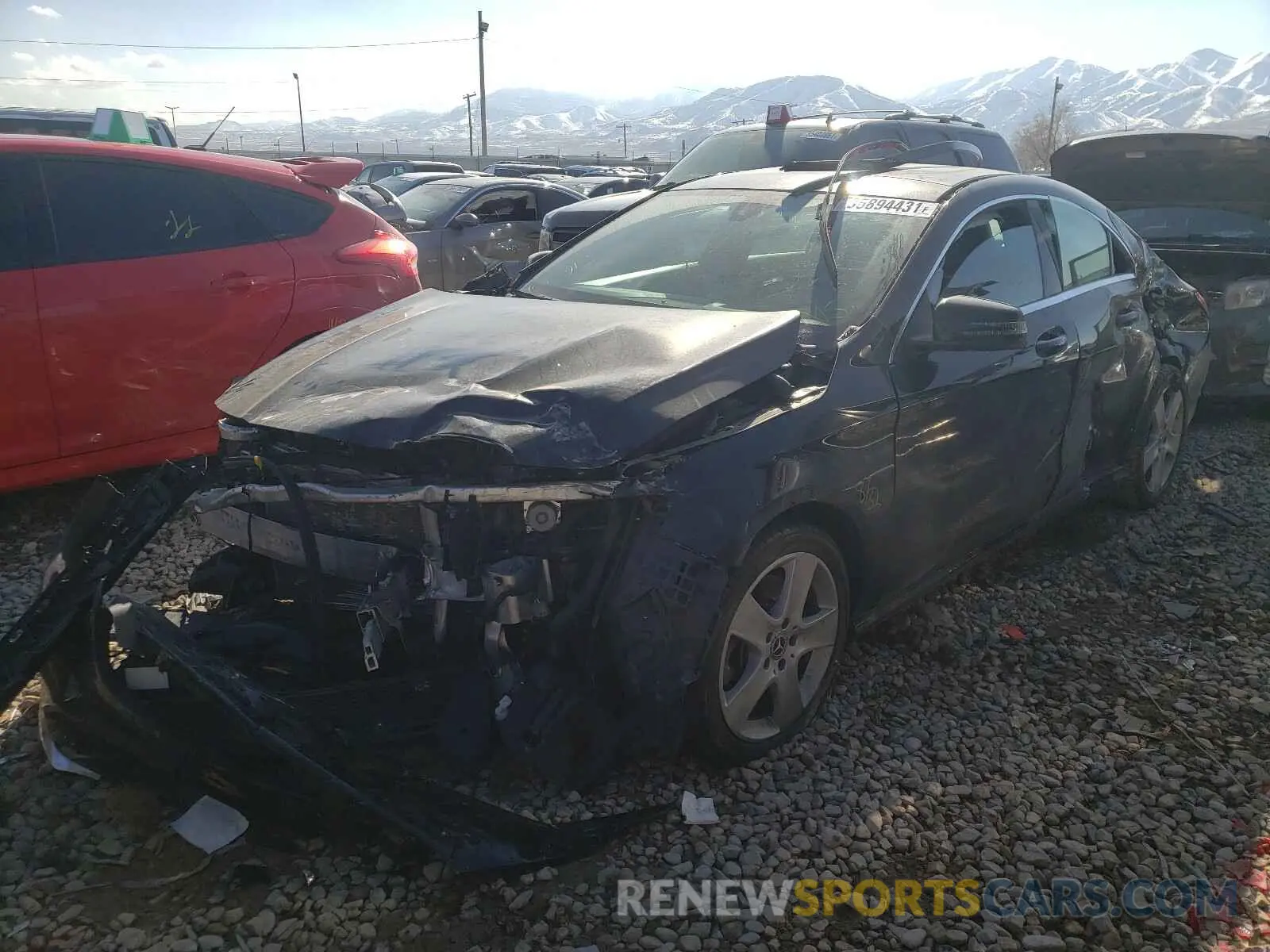 2 Photograph of a damaged car WDDSJ4EB5KN699516 MERCEDES-BENZ C CLASS 2019
