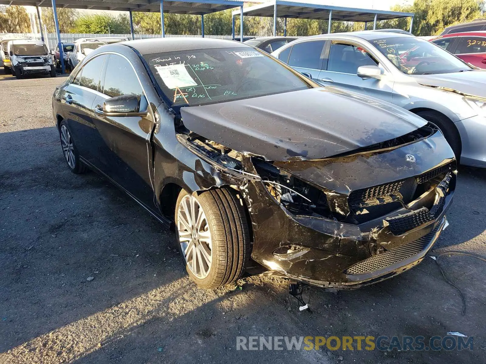 1 Photograph of a damaged car WDDSJ4EB7KN739773 MERCEDES-BENZ C CLASS 2019