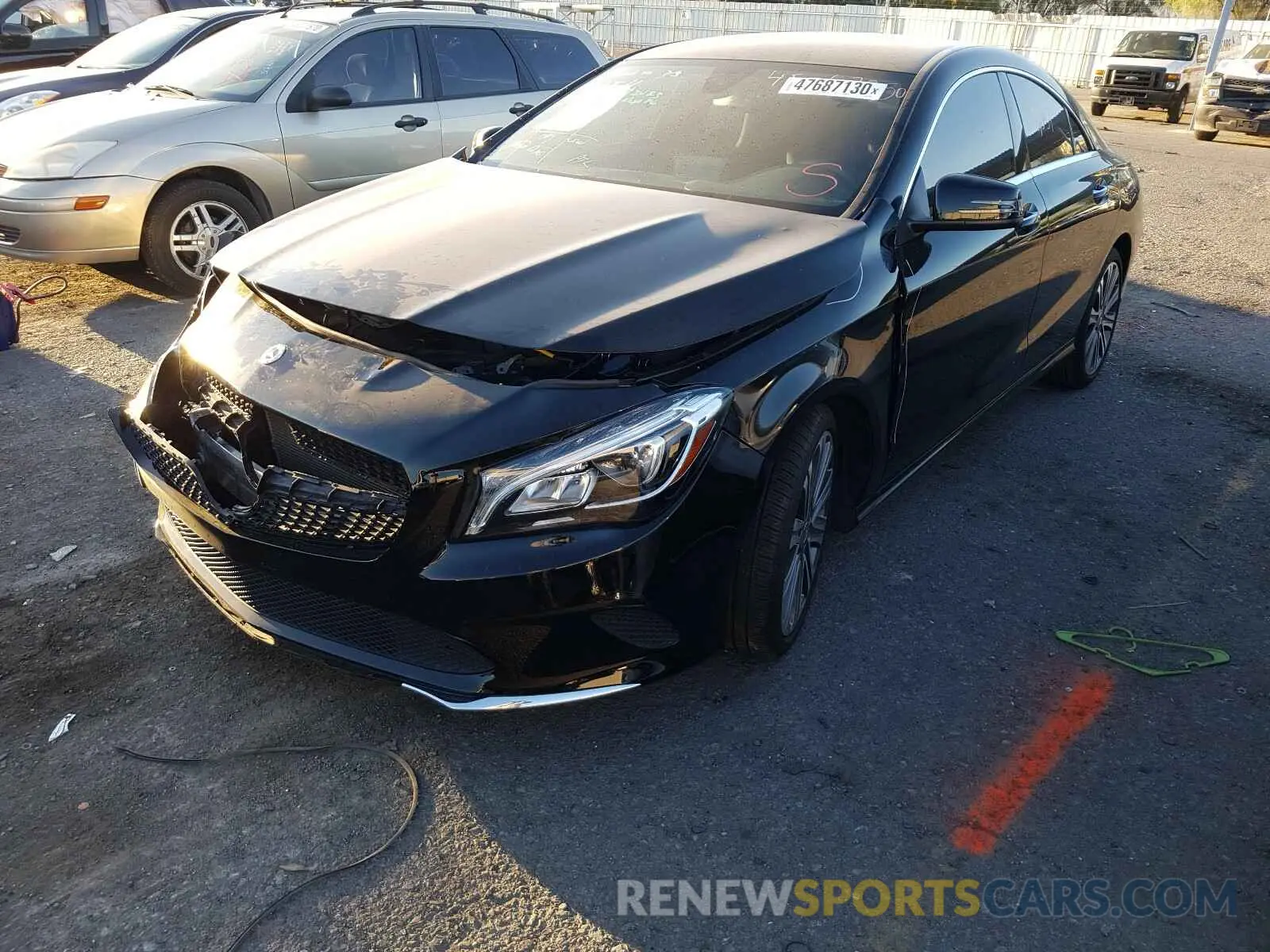 2 Photograph of a damaged car WDDSJ4EB7KN739773 MERCEDES-BENZ C CLASS 2019