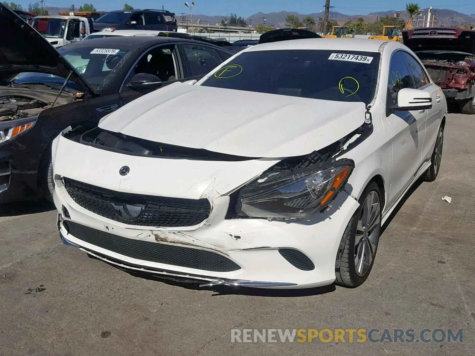 2 Photograph of a damaged car WDDSJ4EB9KN699129 MERCEDES-BENZ C CLASS 2019