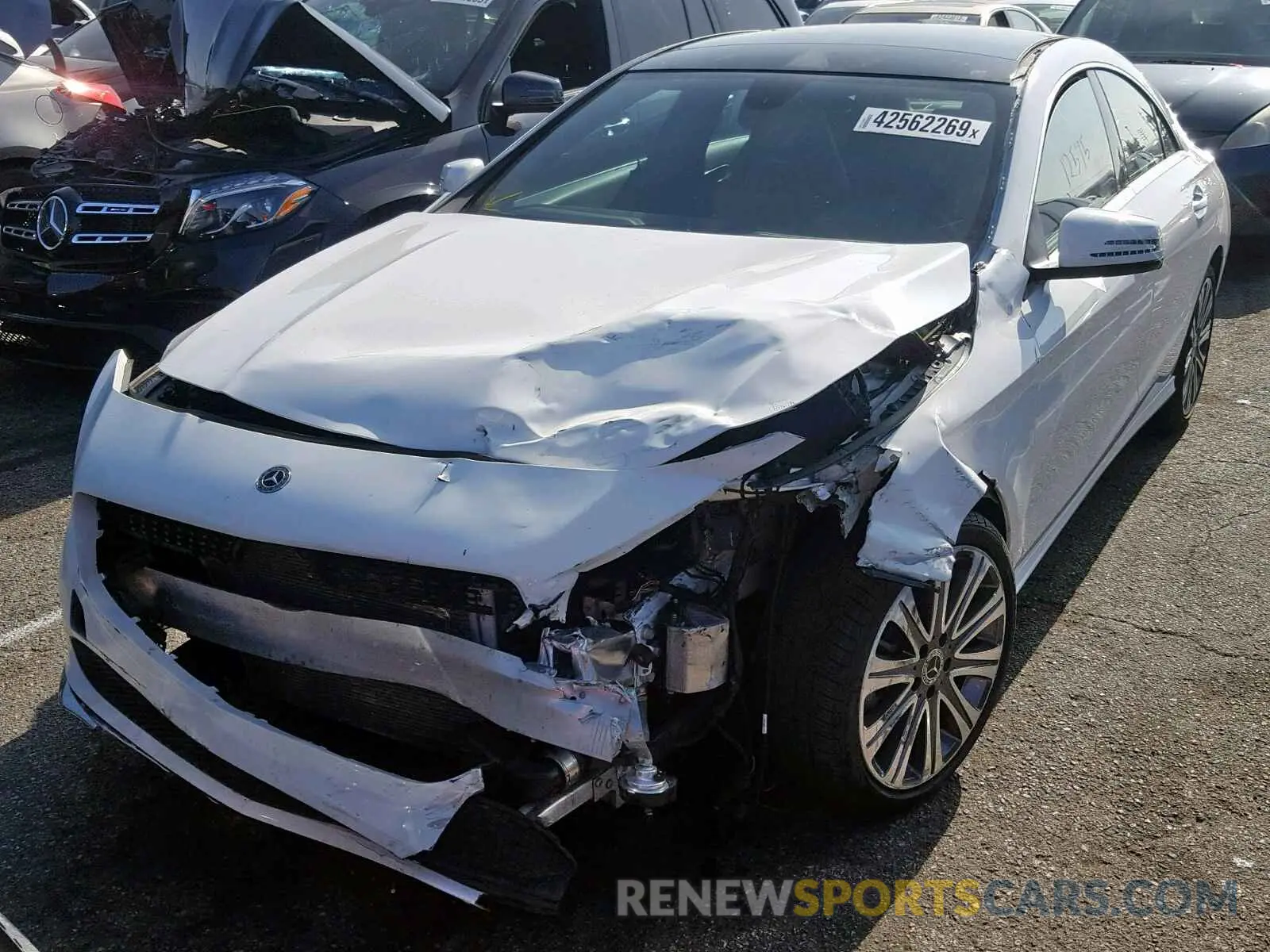 2 Photograph of a damaged car WDDSJ4EBXKN727391 MERCEDES-BENZ C CLASS 2019