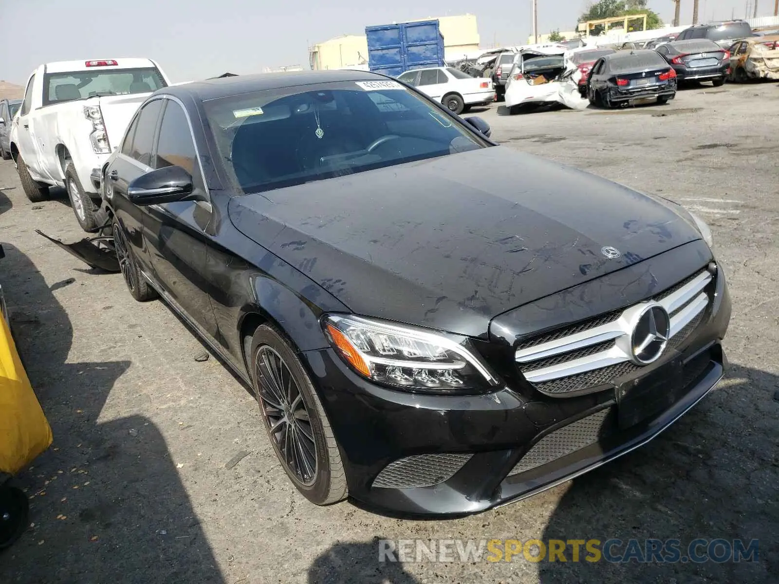 1 Photograph of a damaged car WDDWF8DB0KR462565 MERCEDES-BENZ C CLASS 2019