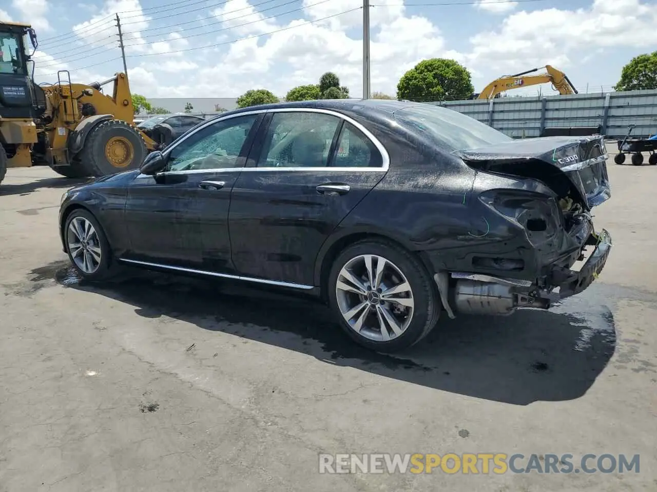 2 Photograph of a damaged car WDDWF8DB2KR482025 MERCEDES-BENZ C-CLASS 2019