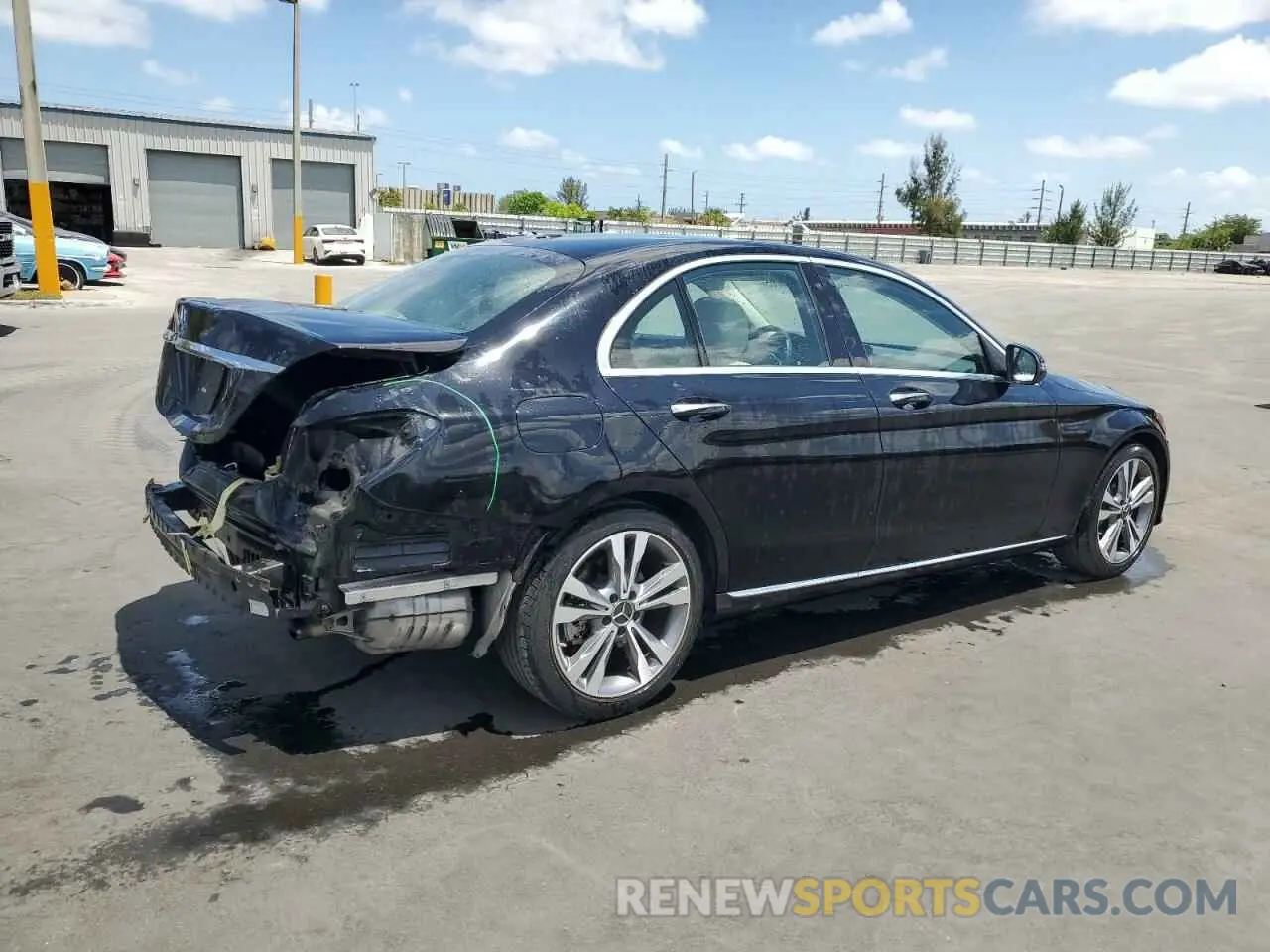 3 Photograph of a damaged car WDDWF8DB2KR482025 MERCEDES-BENZ C-CLASS 2019