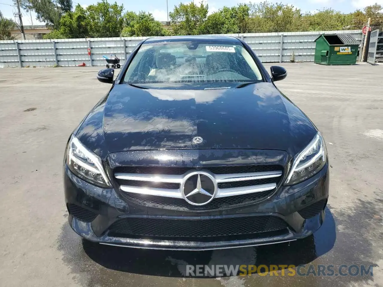 5 Photograph of a damaged car WDDWF8DB2KR482025 MERCEDES-BENZ C-CLASS 2019