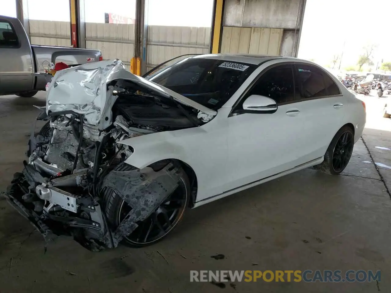 1 Photograph of a damaged car WDDWF8DB4KR462407 MERCEDES-BENZ C-CLASS 2019