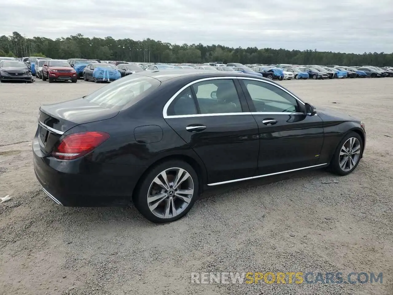 3 Photograph of a damaged car WDDWF8DB8KR461129 MERCEDES-BENZ C-CLASS 2019