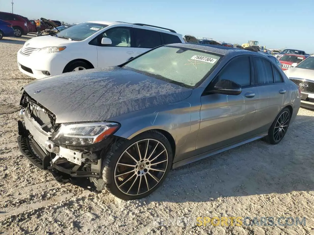 1 Photograph of a damaged car WDDWF8DB8KR482143 MERCEDES-BENZ C-CLASS 2019