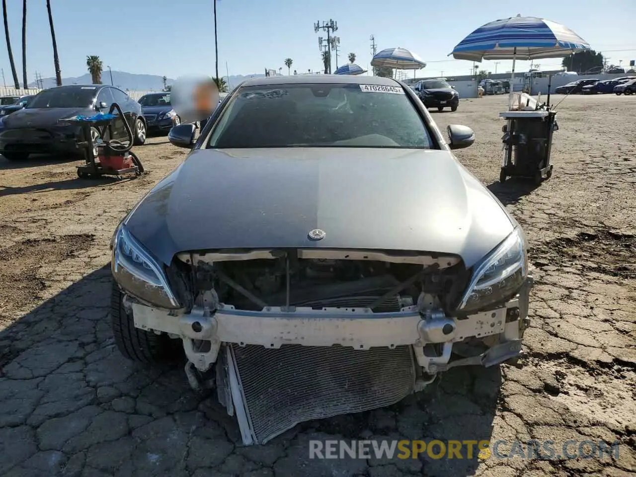 5 Photograph of a damaged car WDDWF8DB8KR483762 MERCEDES-BENZ C-CLASS 2019
