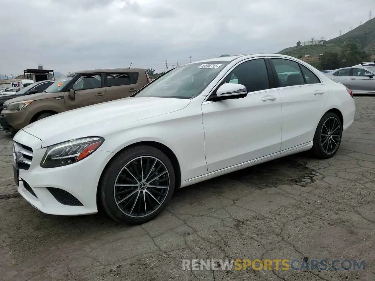 1 Photograph of a damaged car WDDWF8DBXKR458622 MERCEDES-BENZ C-CLASS 2019