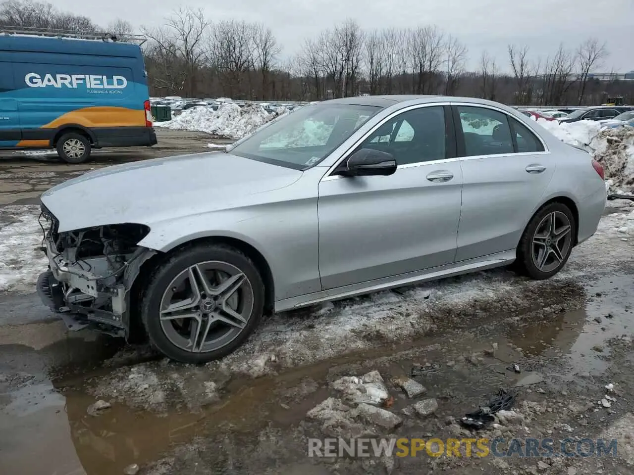 1 Photograph of a damaged car WDDWF8EB6KR516773 MERCEDES-BENZ C-CLASS 2019