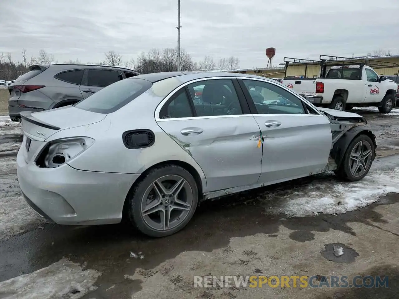 3 Photograph of a damaged car WDDWF8EB6KR516773 MERCEDES-BENZ C-CLASS 2019