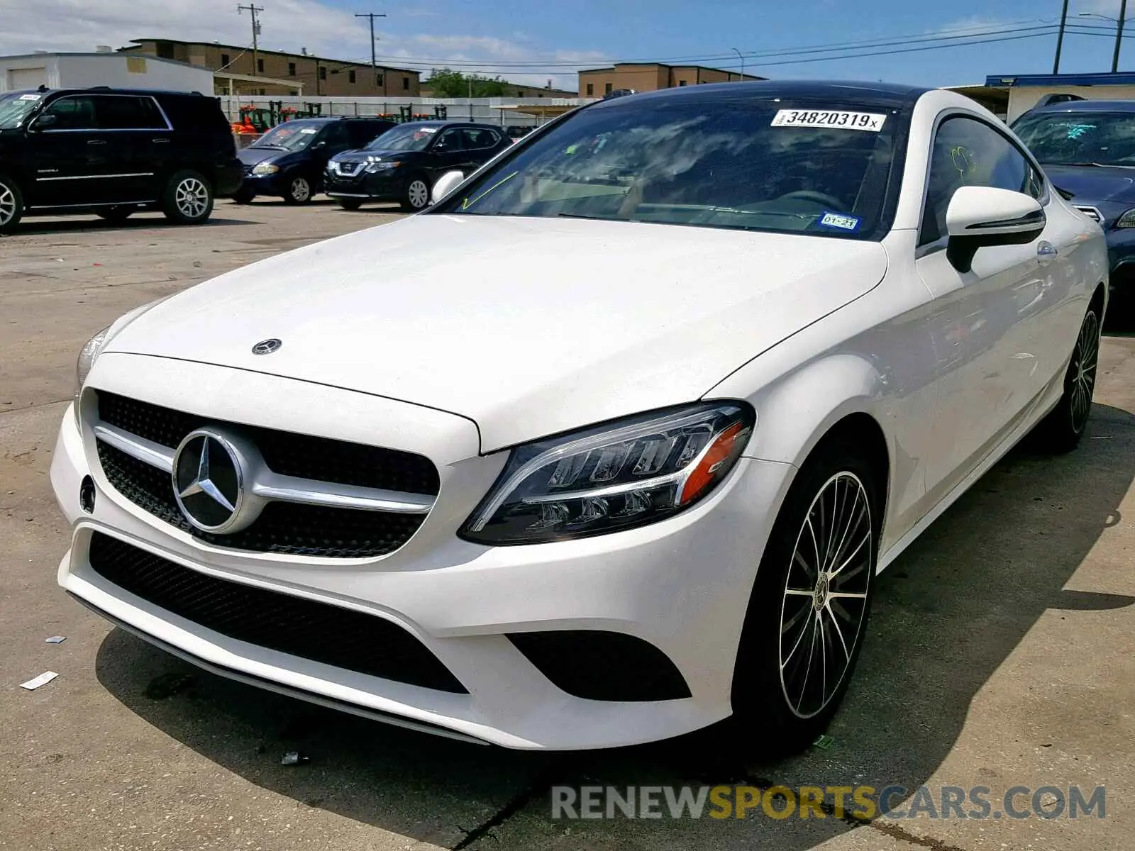 2 Photograph of a damaged car WDDWJ8DB0KF849018 MERCEDES-BENZ C CLASS 2019