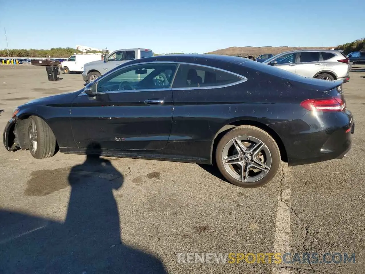2 Фотография поврежденного автомобиля WDDWJ8EBXKF834833 MERCEDES-BENZ C-CLASS 2019