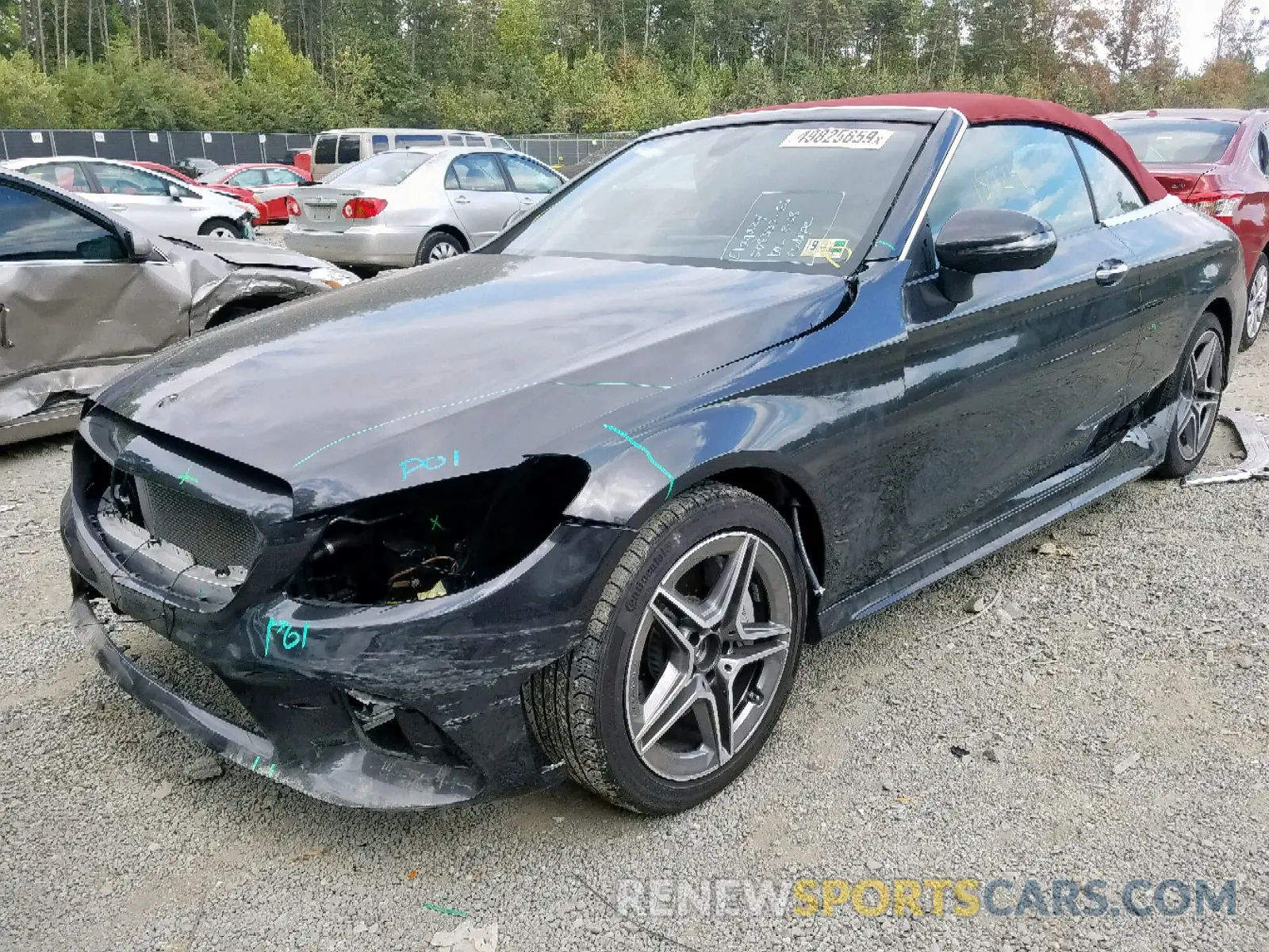 2 Photograph of a damaged car WDDWK8EB7KF773535 MERCEDES-BENZ C CLASS 2019