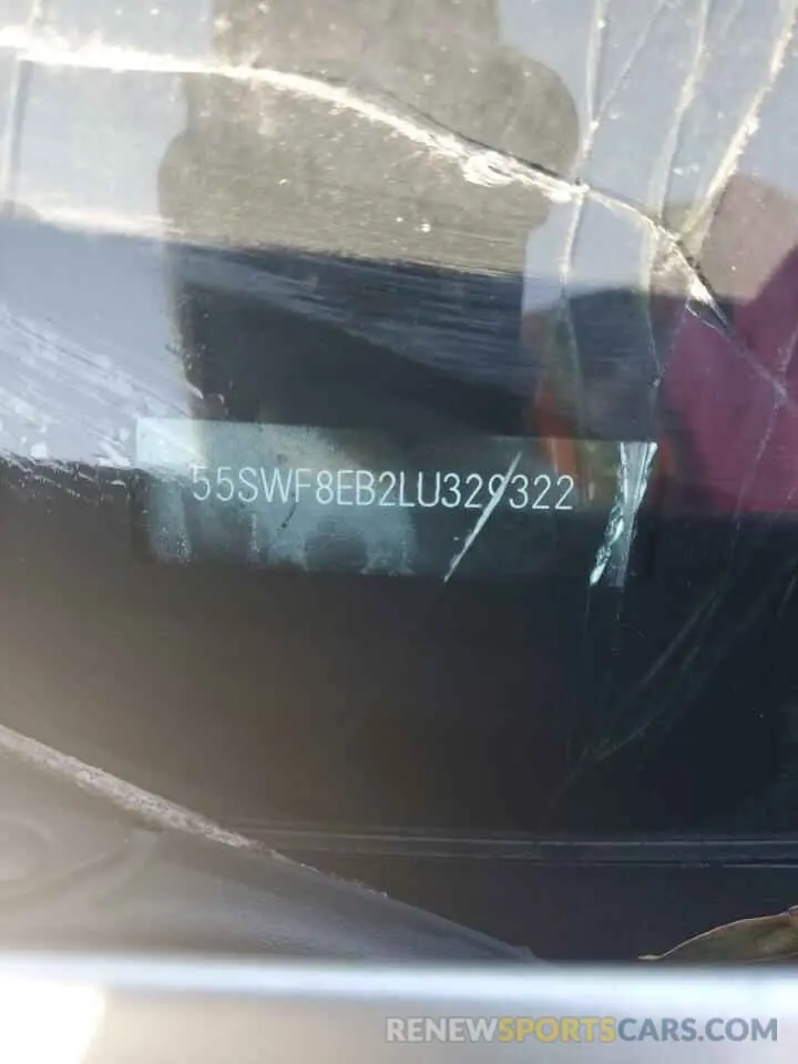 12 Photograph of a damaged car 55SWF8EB2LU329322 MERCEDES-BENZ C-CLASS 2020