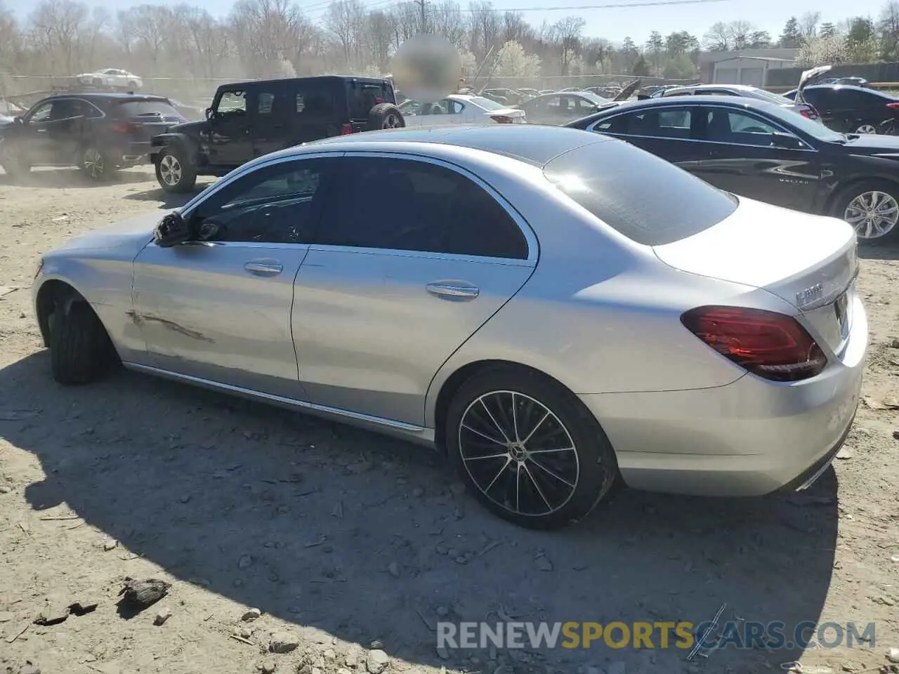 2 Фотография поврежденного автомобиля 55SWF8EB7LU324794 MERCEDES-BENZ C-CLASS 2020