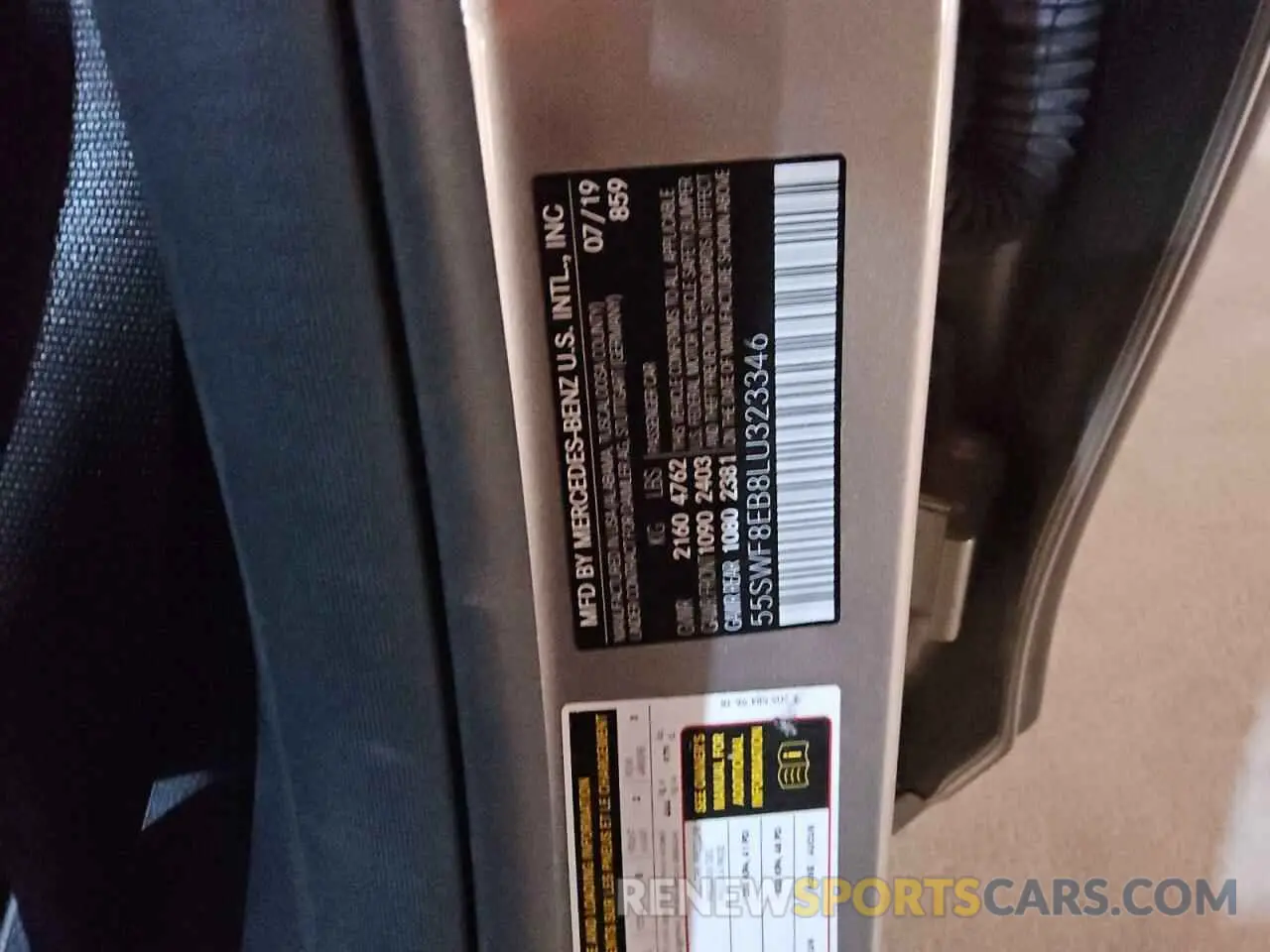 12 Photograph of a damaged car 55SWF8EB8LU323346 MERCEDES-BENZ C-CLASS 2020