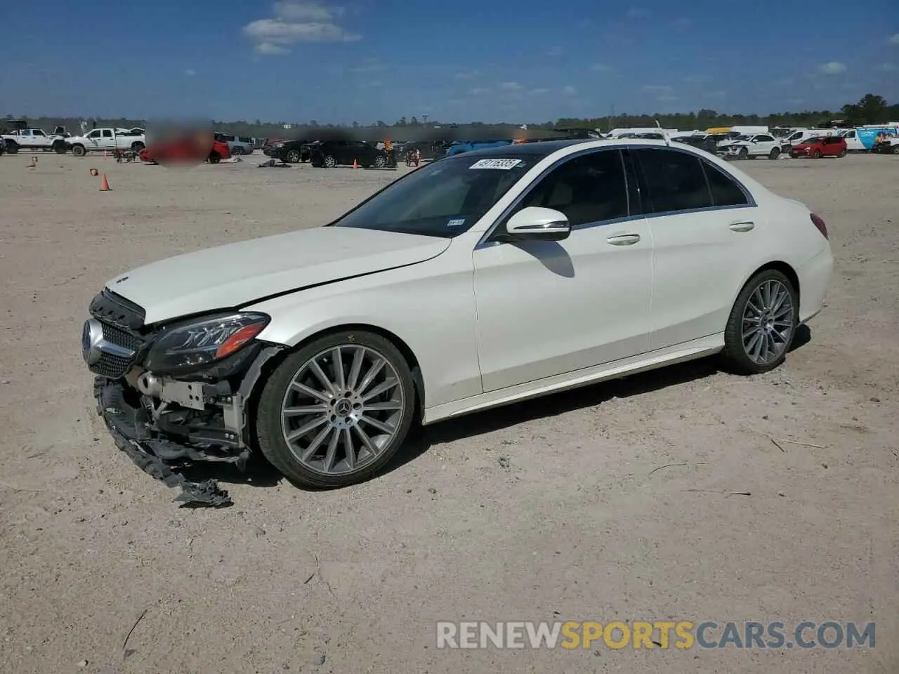 1 Photograph of a damaged car W1KWF8DB0LR595084 MERCEDES-BENZ C-CLASS 2020