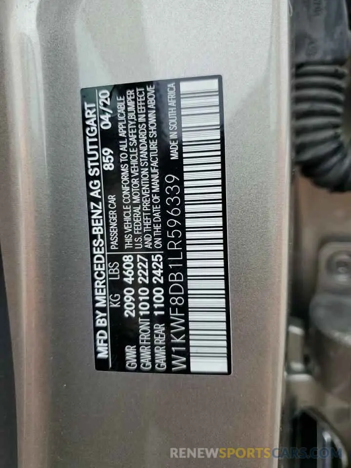 13 Фотография поврежденного автомобиля W1KWF8DB1LR596339 MERCEDES-BENZ C-CLASS 2020