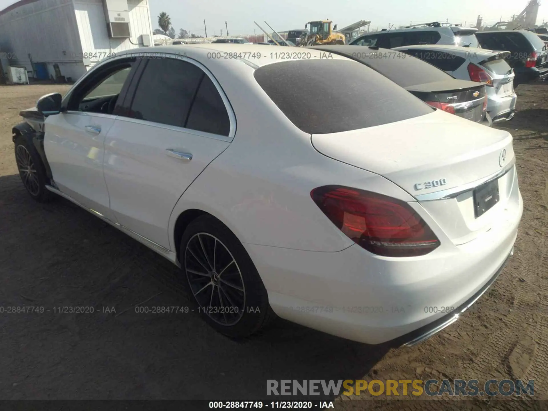 3 Photograph of a damaged car W1KWF8DB2LR583762 MERCEDES-BENZ C-CLASS 2020