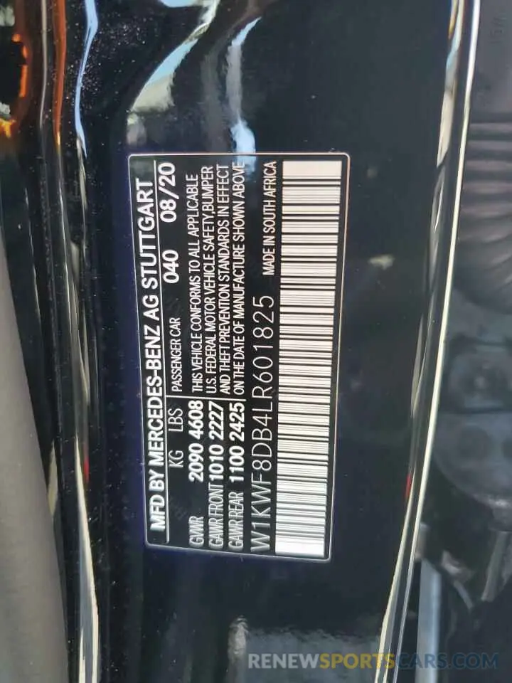 13 Фотография поврежденного автомобиля W1KWF8DB4LR601825 MERCEDES-BENZ C-CLASS 2020
