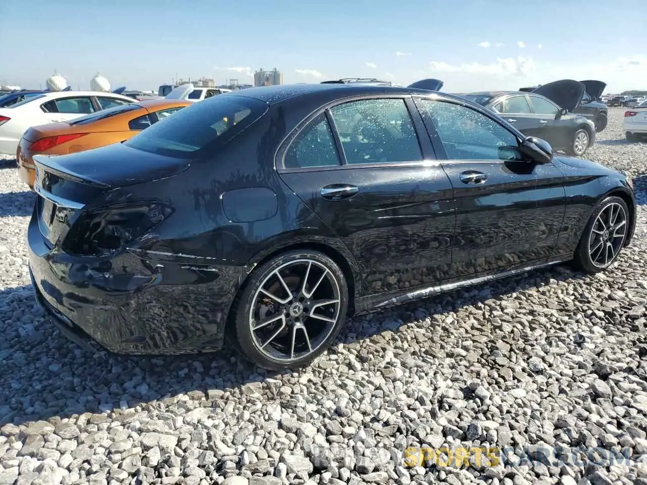 3 Фотография поврежденного автомобиля W1KWF8DB6LR595025 MERCEDES-BENZ C-CLASS 2020