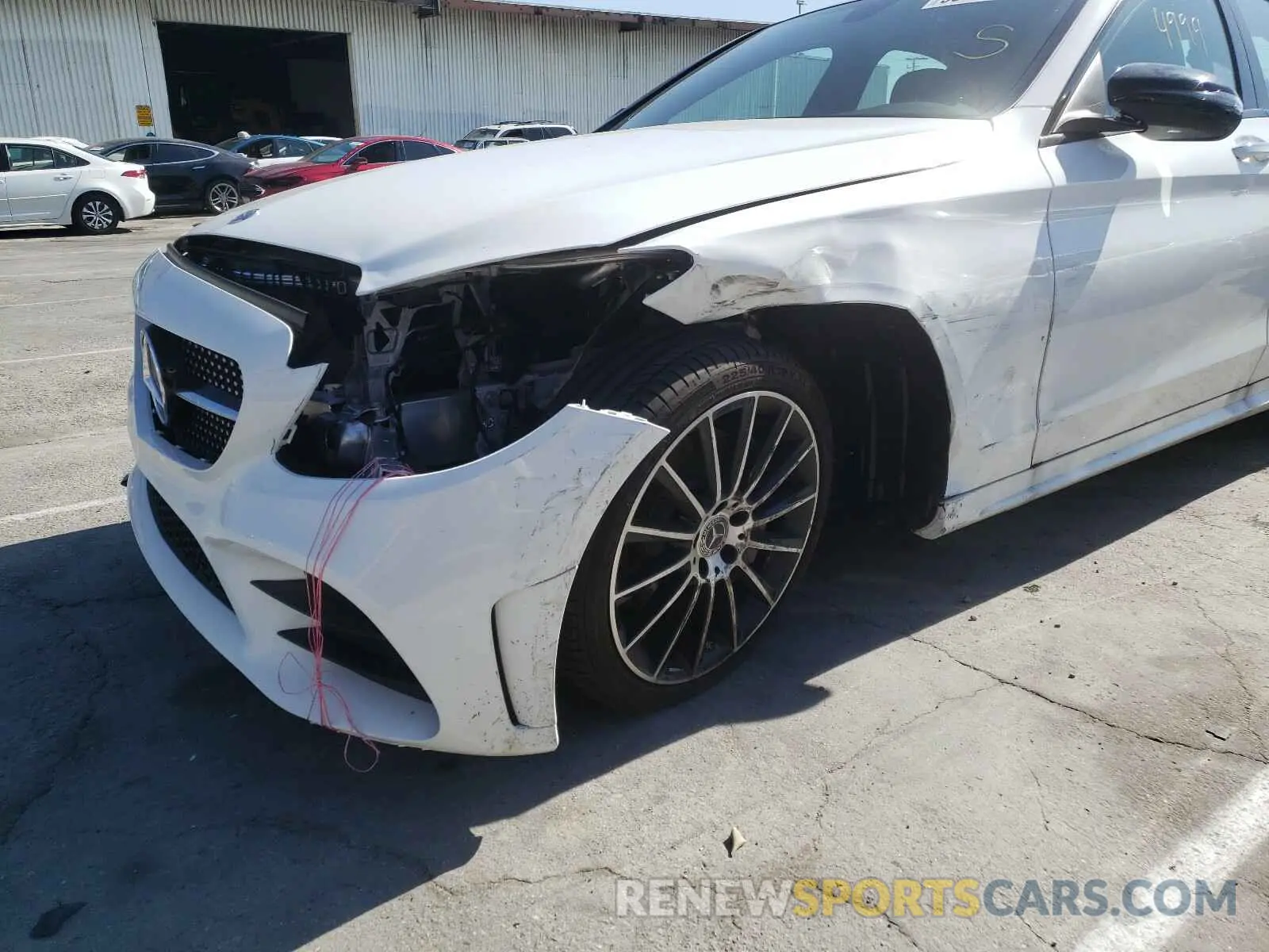 9 Фотография поврежденного автомобиля W1KWF8DB8LR599707 MERCEDES-BENZ C CLASS 2020