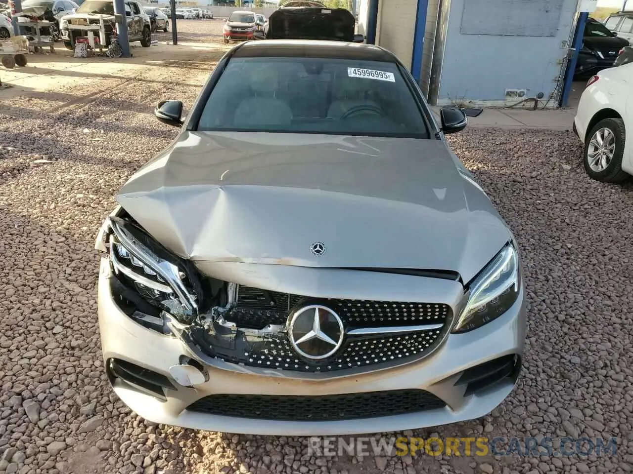 5 Фотография поврежденного автомобиля W1KWF8DB9LR601643 MERCEDES-BENZ C-CLASS 2020