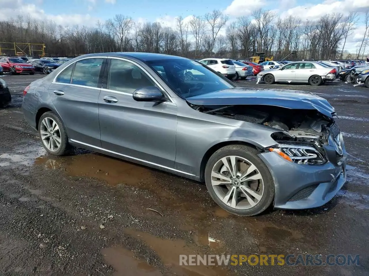 4 Фотография поврежденного автомобиля W1KWF8EB0LR572449 MERCEDES-BENZ C-CLASS 2020