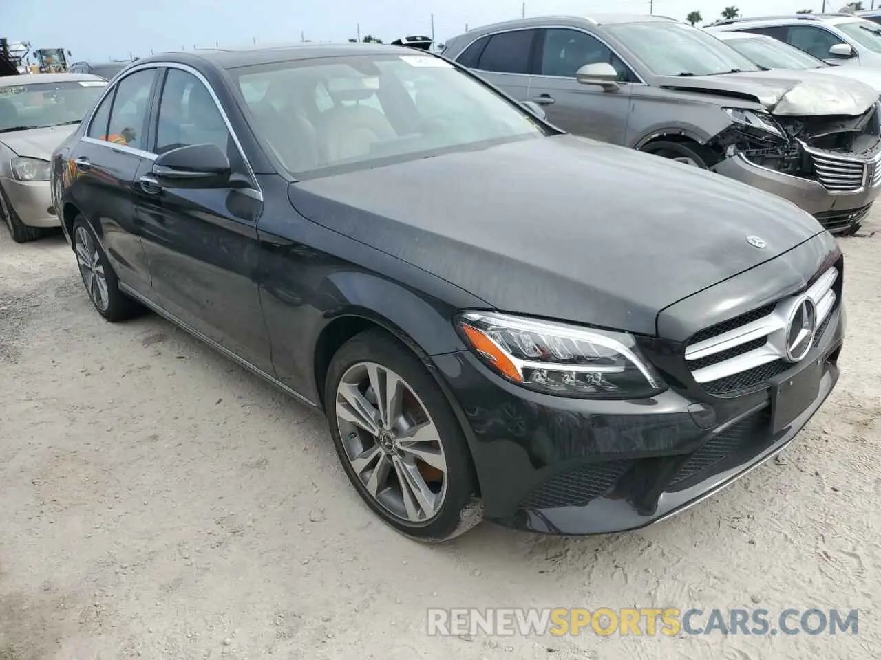 4 Фотография поврежденного автомобиля W1KWF8EB3LR570291 MERCEDES-BENZ C-CLASS 2020