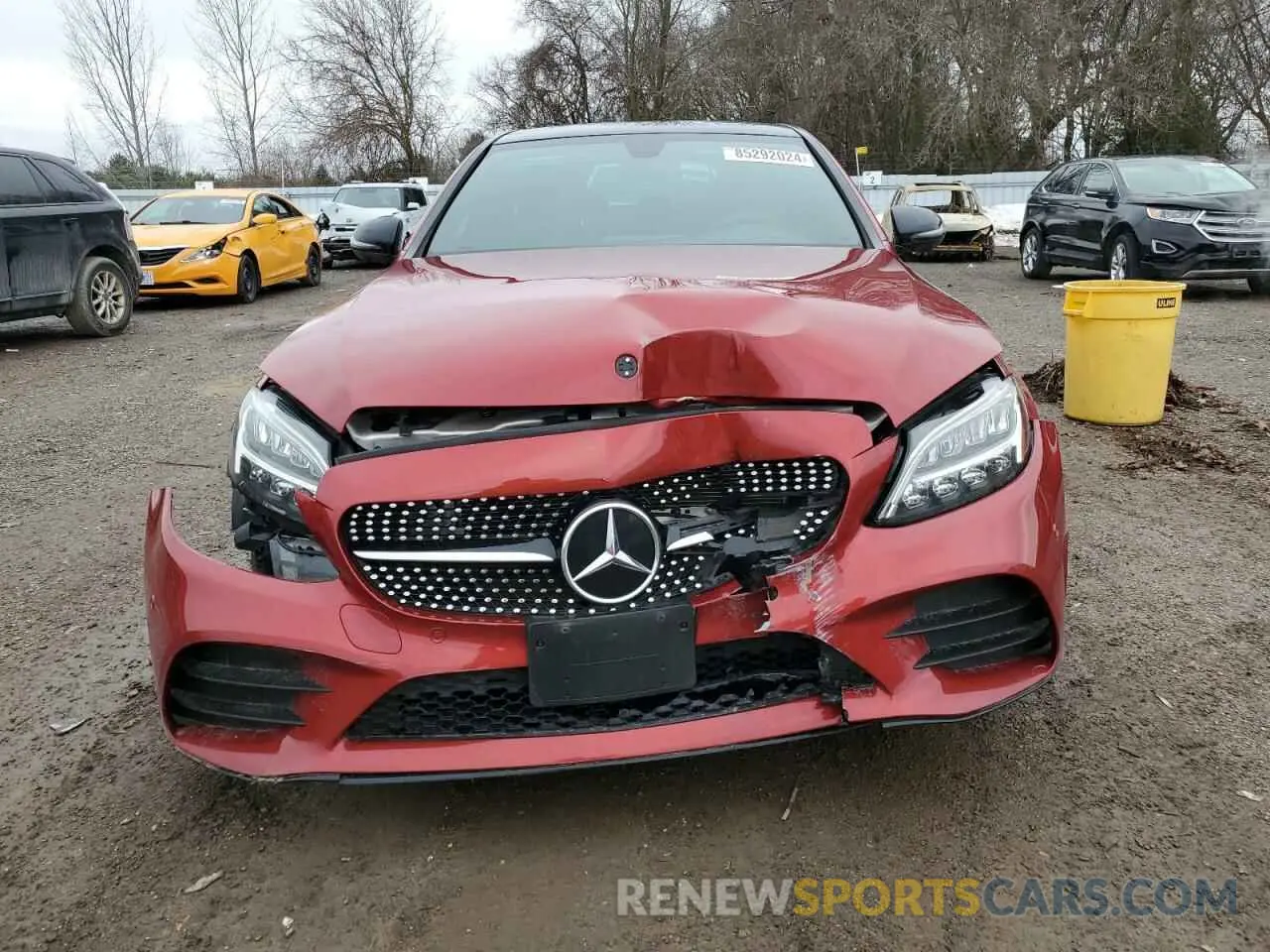 5 Фотография поврежденного автомобиля W1KWF8EB7LR600733 MERCEDES-BENZ C-CLASS 2020