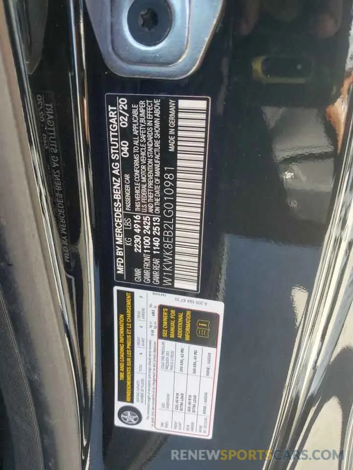 15 Фотография поврежденного автомобиля W1KWK8EB2LG010981 MERCEDES-BENZ C-CLASS 2020