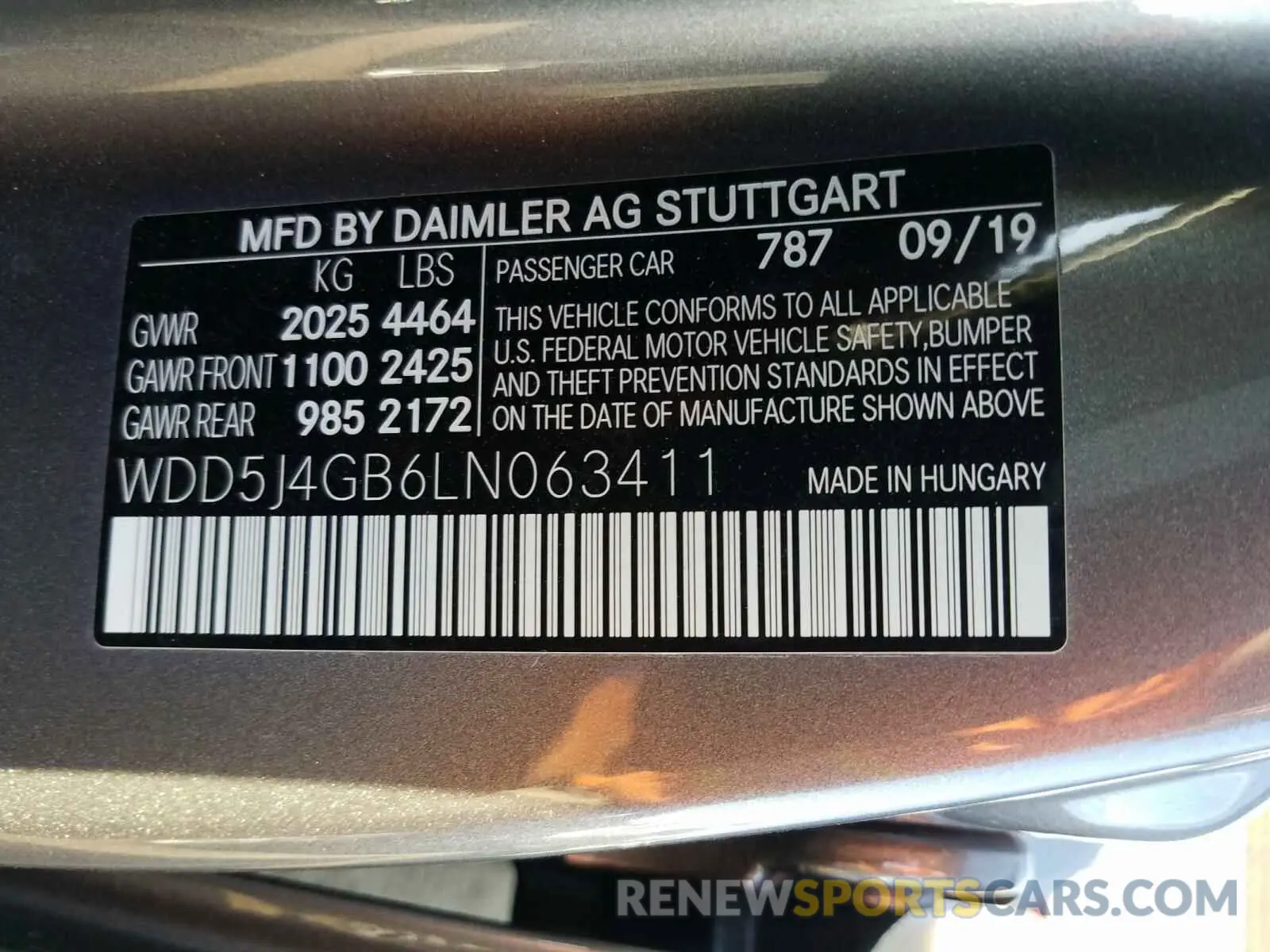 10 Фотография поврежденного автомобиля WDD5J4GB6LN063411 MERCEDES-BENZ C CLASS 2020