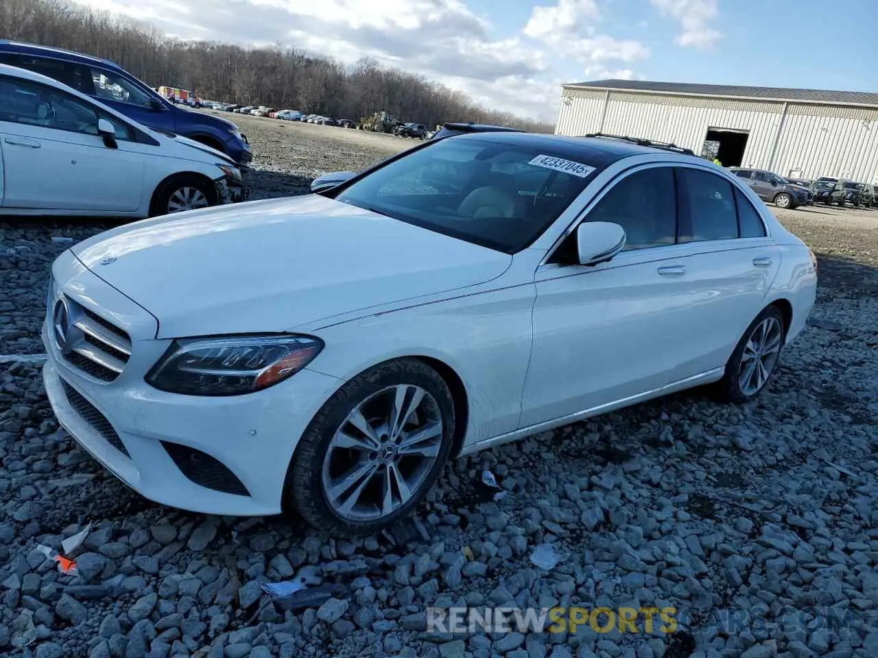 1 Фотография поврежденного автомобиля WDDWF8DB1LR546475 MERCEDES-BENZ C-CLASS 2020