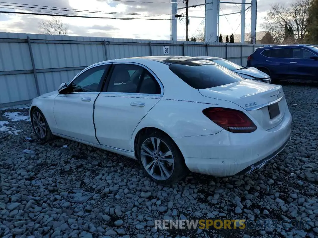 2 Фотография поврежденного автомобиля WDDWF8DB1LR546475 MERCEDES-BENZ C-CLASS 2020