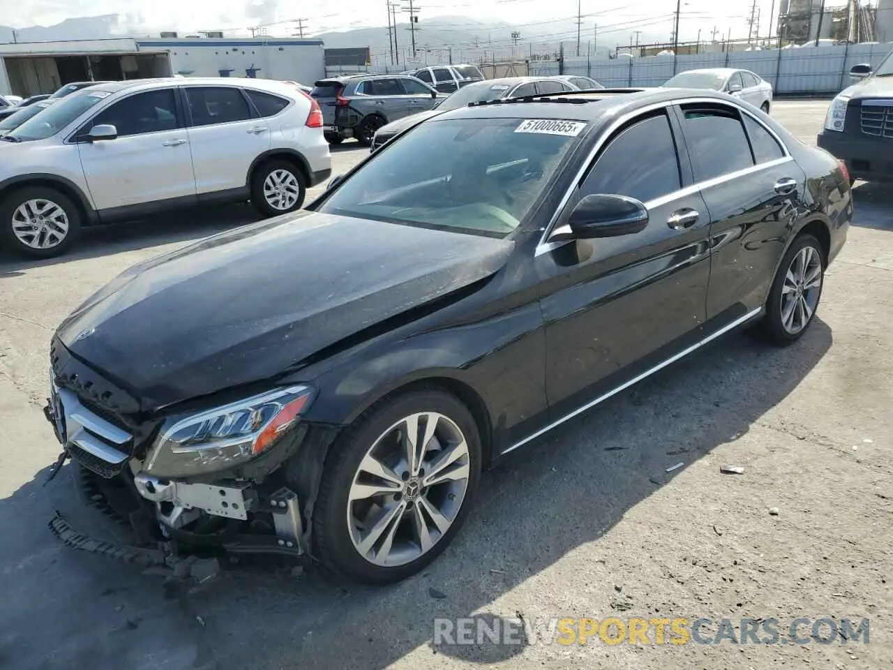 1 Фотография поврежденного автомобиля WDDWF8DB5LR549105 MERCEDES-BENZ C-CLASS 2020