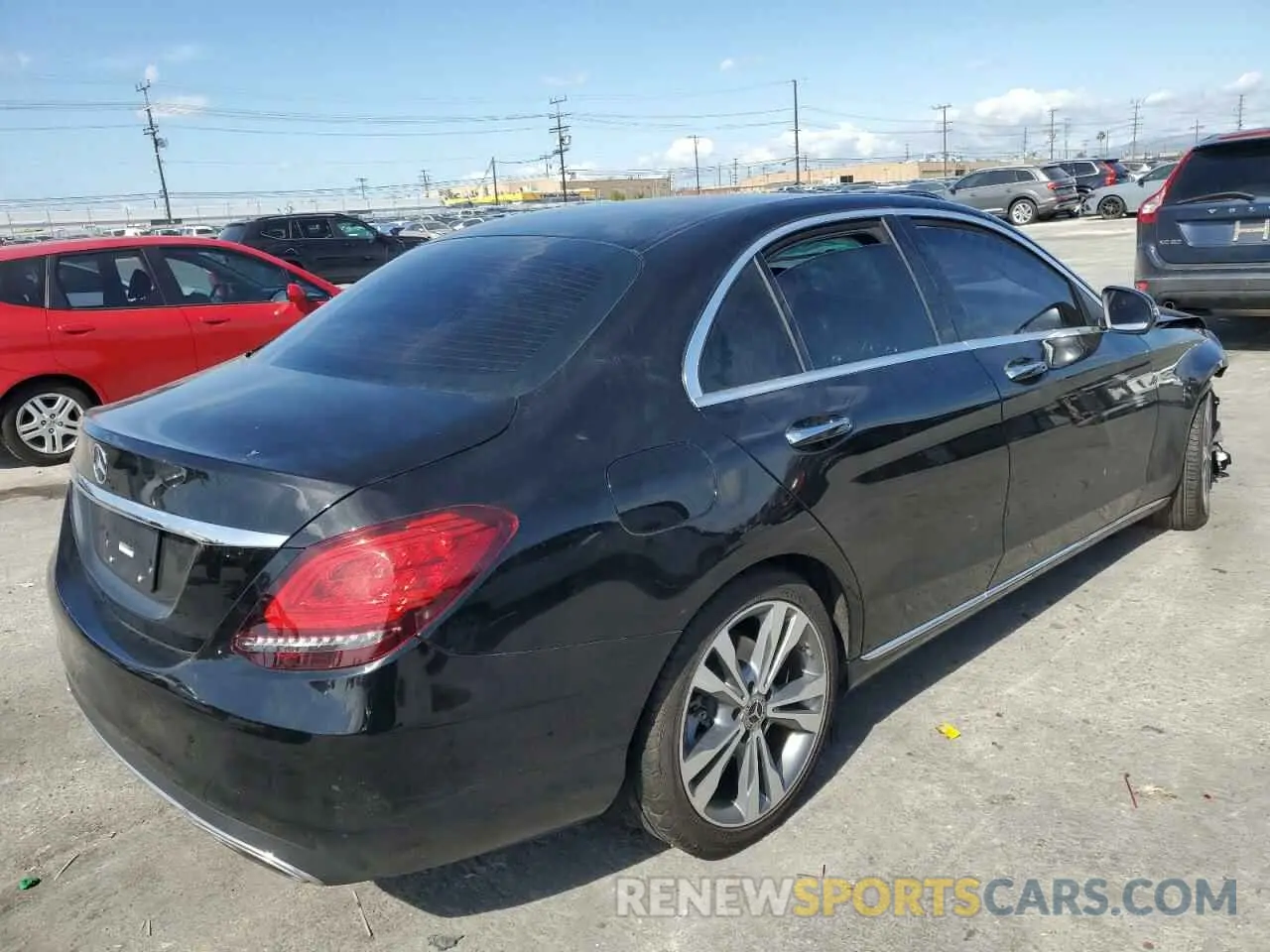 3 Фотография поврежденного автомобиля WDDWF8DB5LR549105 MERCEDES-BENZ C-CLASS 2020