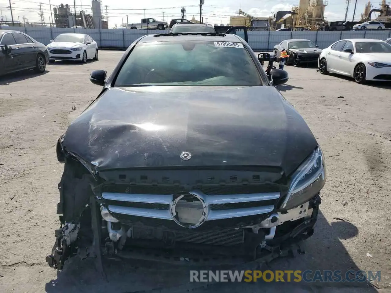 5 Фотография поврежденного автомобиля WDDWF8DB5LR549105 MERCEDES-BENZ C-CLASS 2020