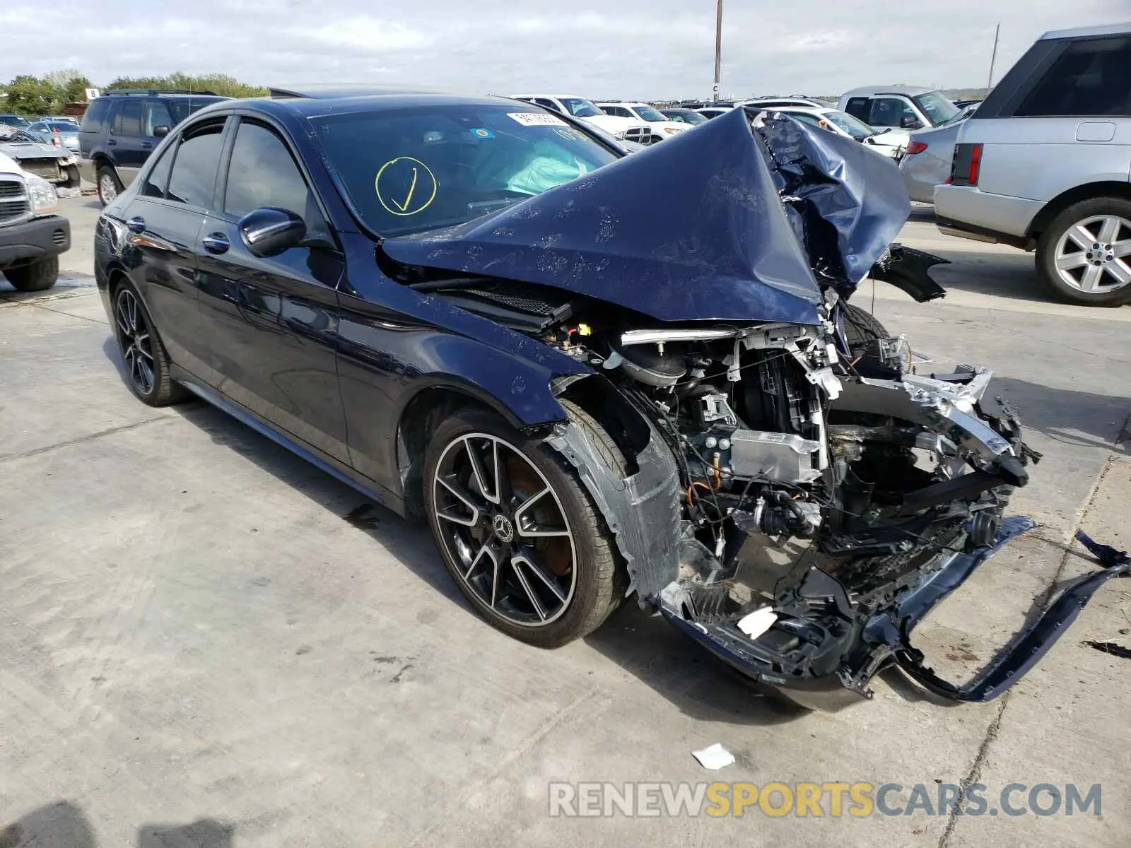 1 Photograph of a damaged car WDDWF8DB7LR560185 MERCEDES-BENZ C CLASS 2020