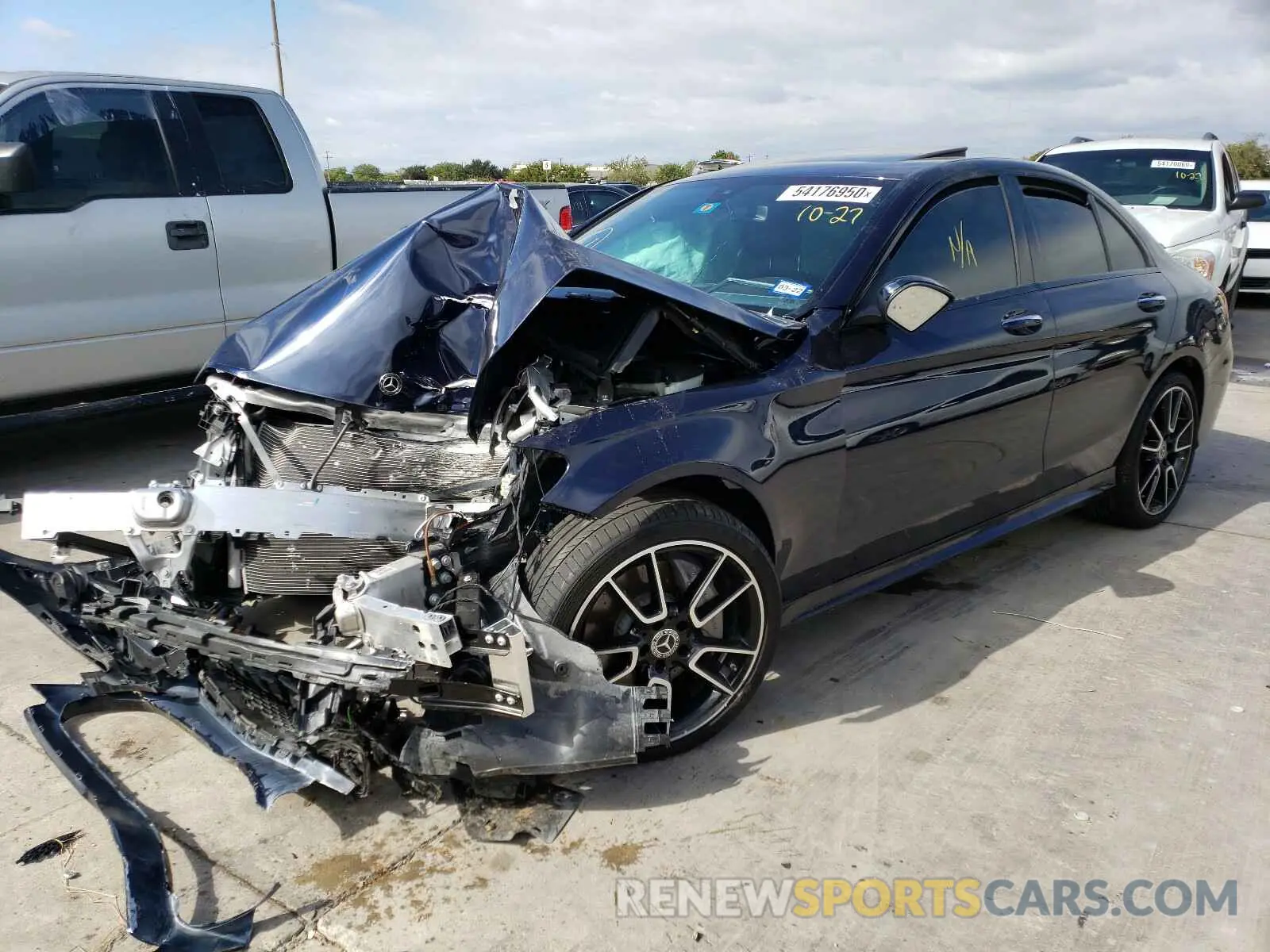 2 Photograph of a damaged car WDDWF8DB7LR560185 MERCEDES-BENZ C CLASS 2020