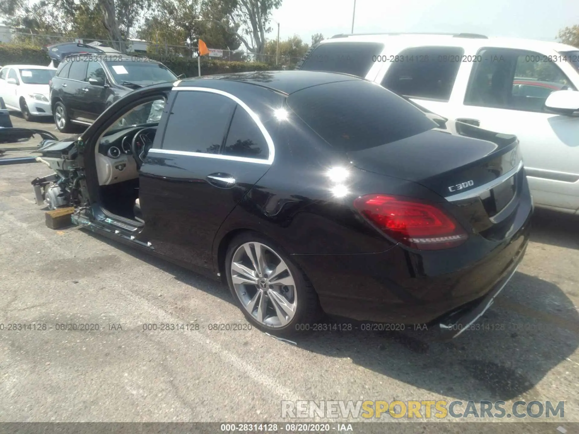 3 Photograph of a damaged car WDDWF8DB8LR558722 MERCEDES-BENZ C-CLASS 2020