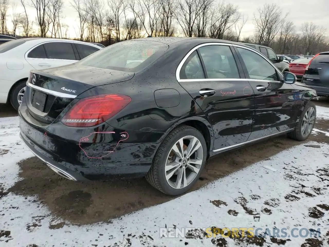 3 Фотография поврежденного автомобиля WDDWF8EB1LR529898 MERCEDES-BENZ C-CLASS 2020