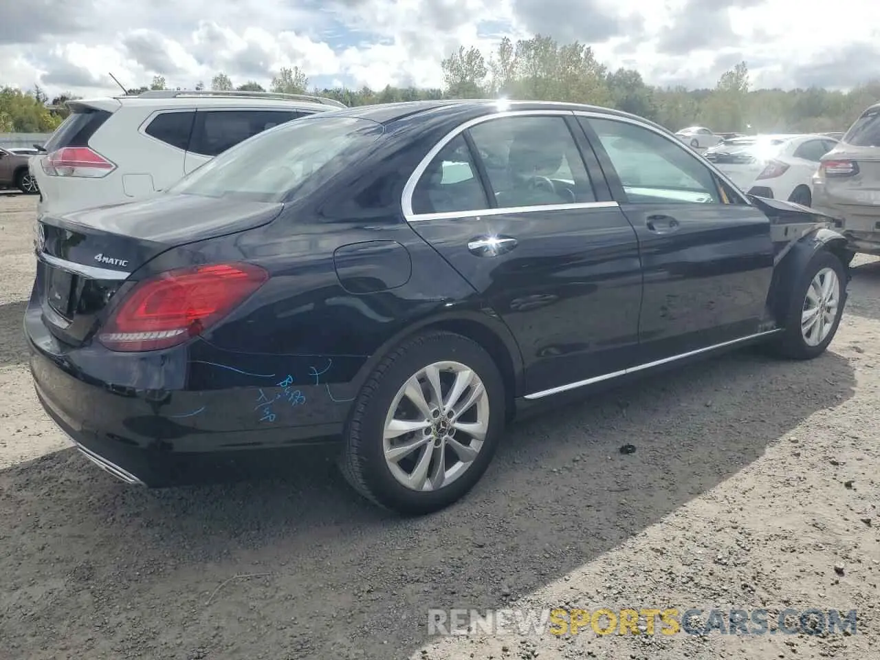 3 Фотография поврежденного автомобиля WDDWF8EB4LR555850 MERCEDES-BENZ C-CLASS 2020