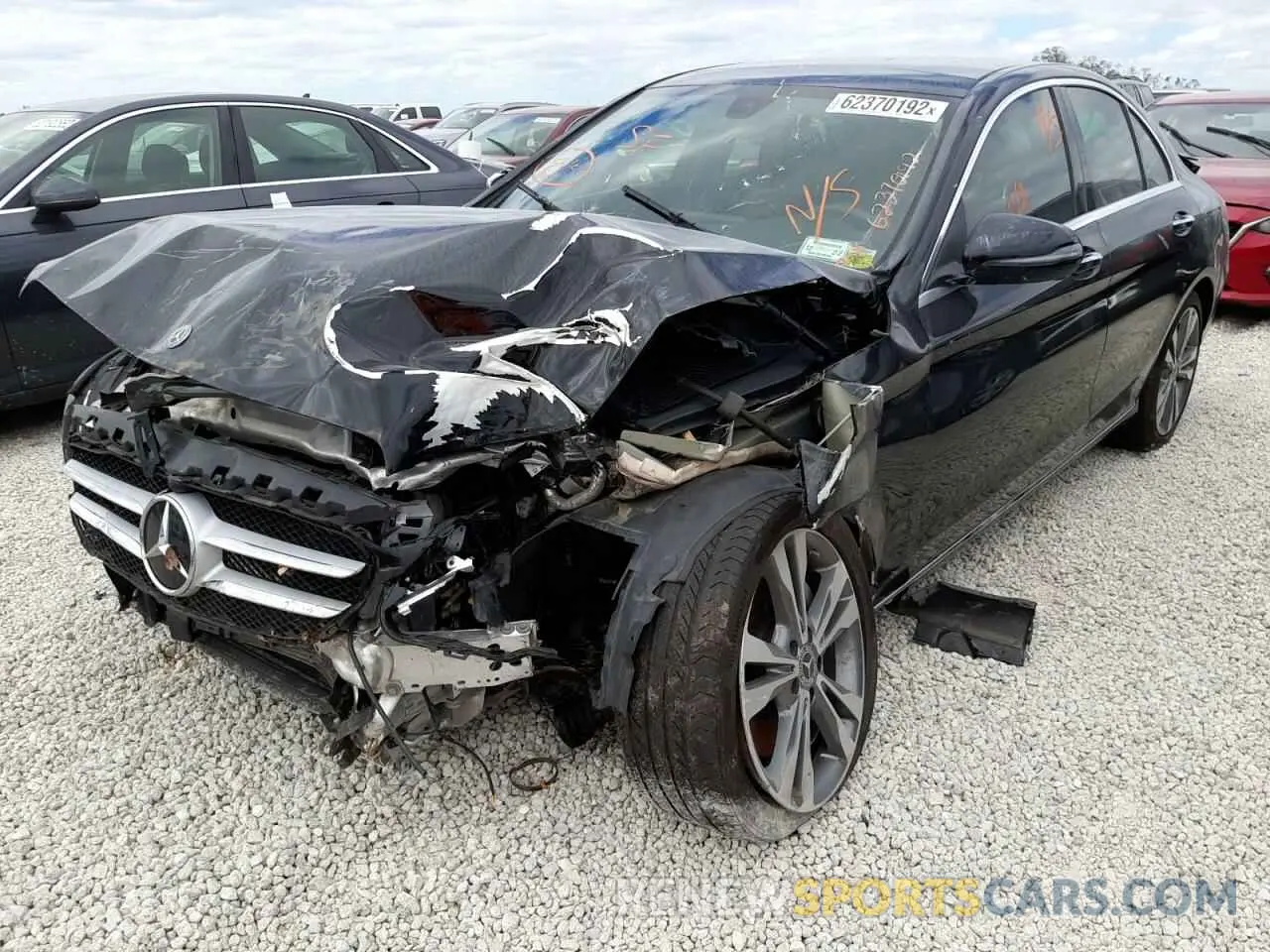 2 Фотография поврежденного автомобиля WDDWF8EB6LR539195 MERCEDES-BENZ C-CLASS 2020