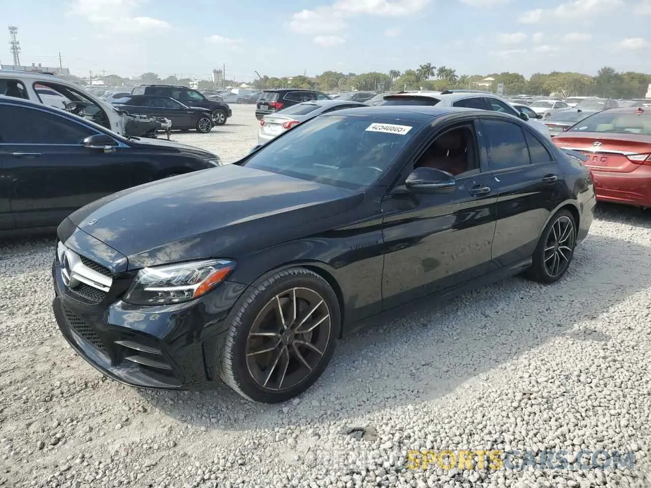 1 Photograph of a damaged car W1KWF6EB3MR617003 MERCEDES-BENZ C-CLASS 2021