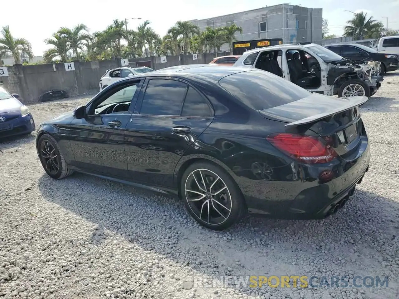 2 Photograph of a damaged car W1KWF6EB3MR617003 MERCEDES-BENZ C-CLASS 2021