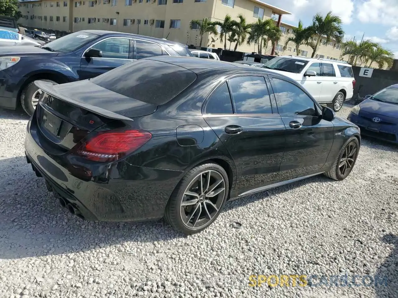 3 Photograph of a damaged car W1KWF6EB3MR617003 MERCEDES-BENZ C-CLASS 2021