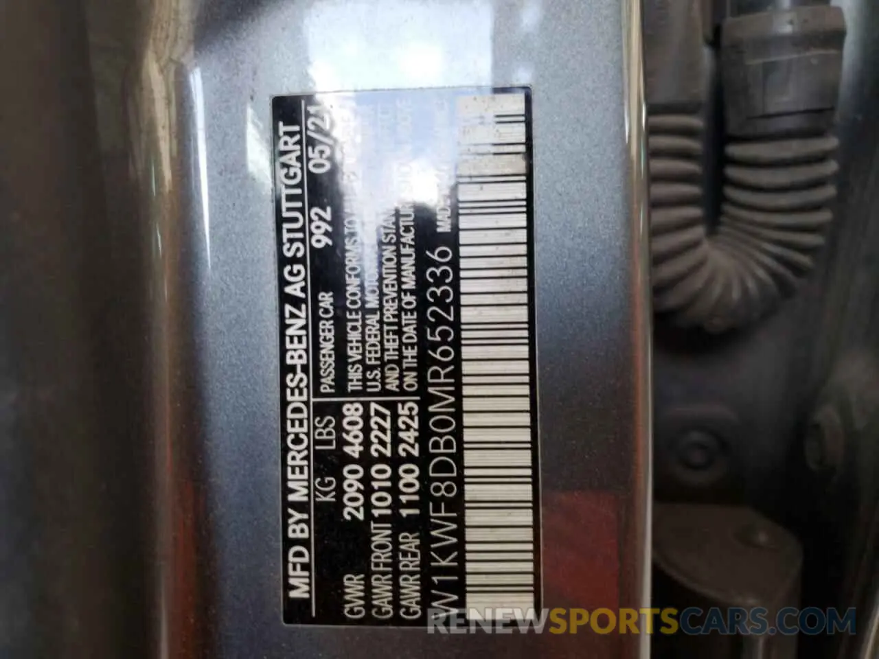 13 Фотография поврежденного автомобиля W1KWF8DB0MR652336 MERCEDES-BENZ C-CLASS 2021